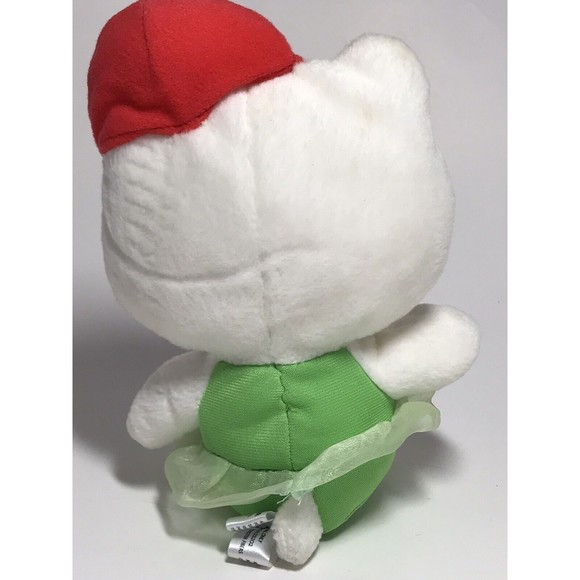Hello Kitty Red Apple Worm Plush Green Tutu Nakajima 7” Kawaii Japan 2003 Rare - Picture 5 of 10